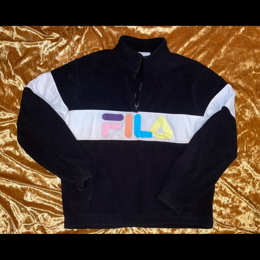 NEVER WORN Fila Cropped 1/4 Zip